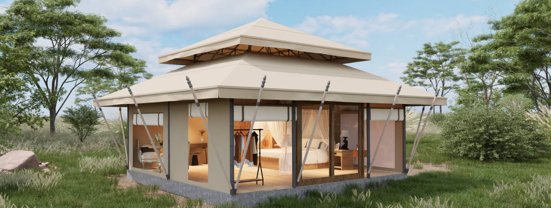 禄劝户外野奢帐篷